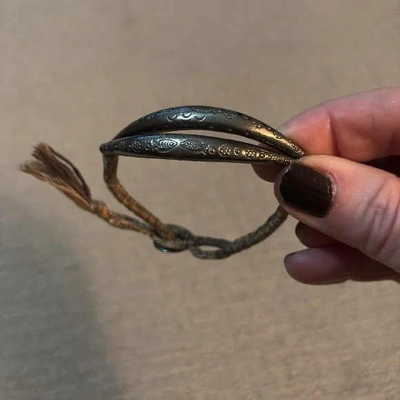 Chan Luu Silver Tone Engraved Bracelet - Picture 4 of 5